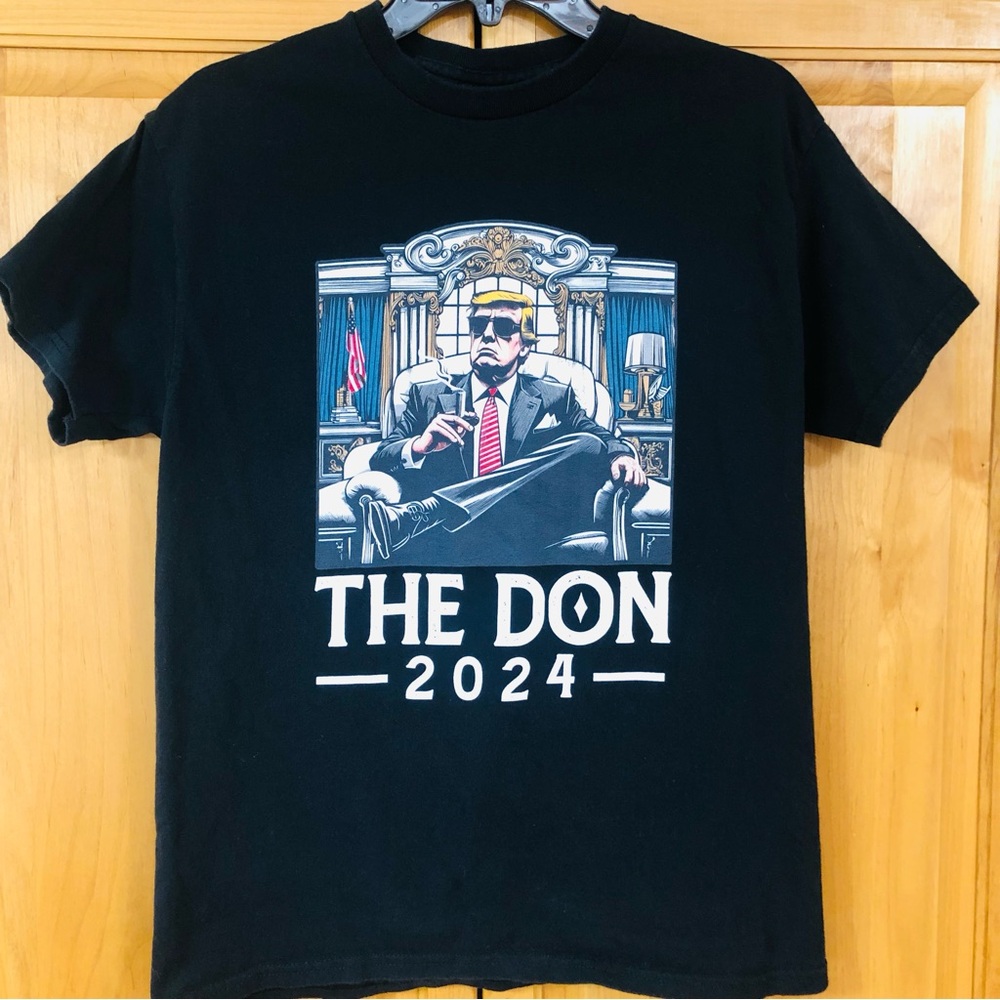 🇺🇸Black Graphic T-Shirt - The Don 2024🇺🇸